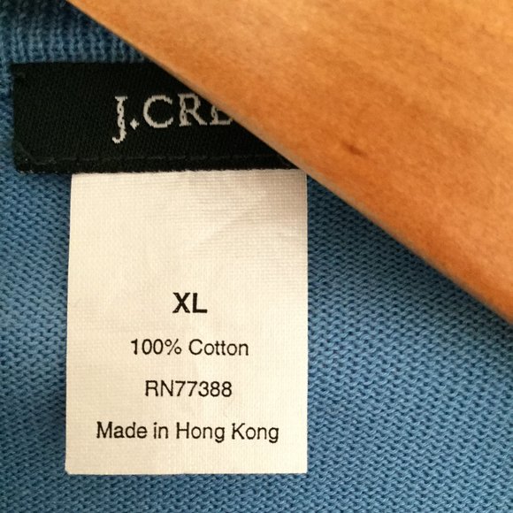 NWOT J Crew 100% Cotton Lightweight Side-neck Buttoned Blue Turtleneck - Picture 6 of 7